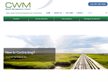 Tablet Screenshot of cwmwealthmanagement.com